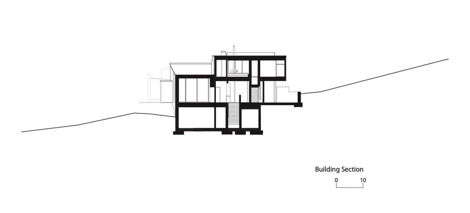 Three-storey coloured window, Lookout House created by Faulkner Architects - Sheet17