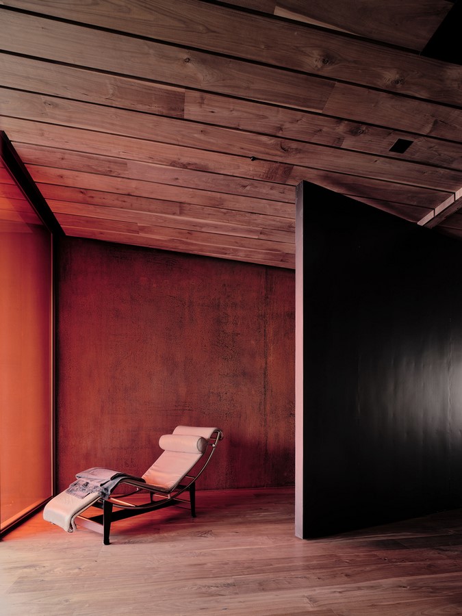 Three-storey coloured window, Lookout House created by Faulkner Architects - Sheet22