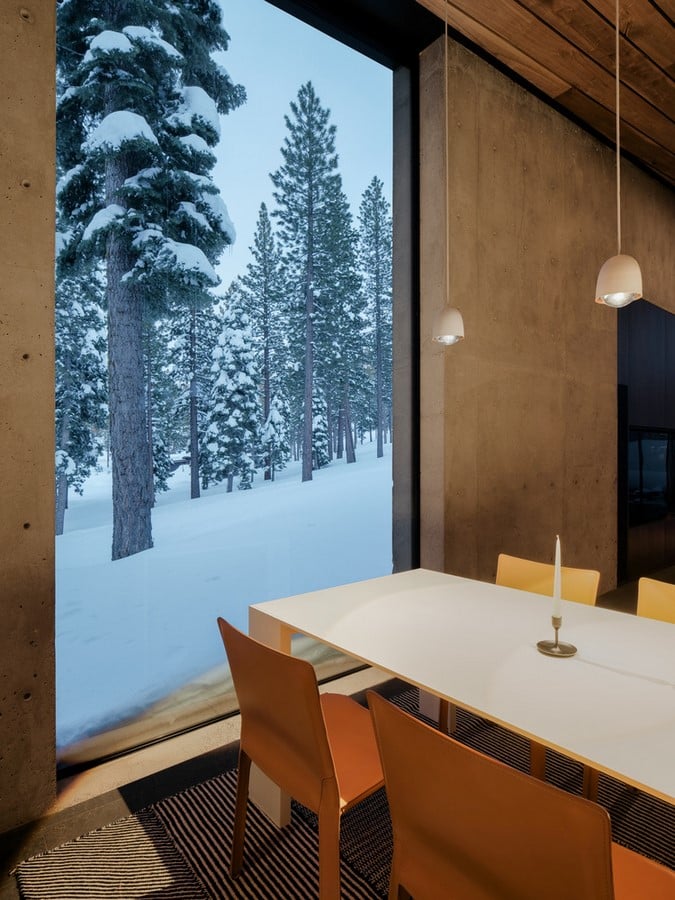 Three-storey coloured window, Lookout House created by Faulkner Architects - Sheet25