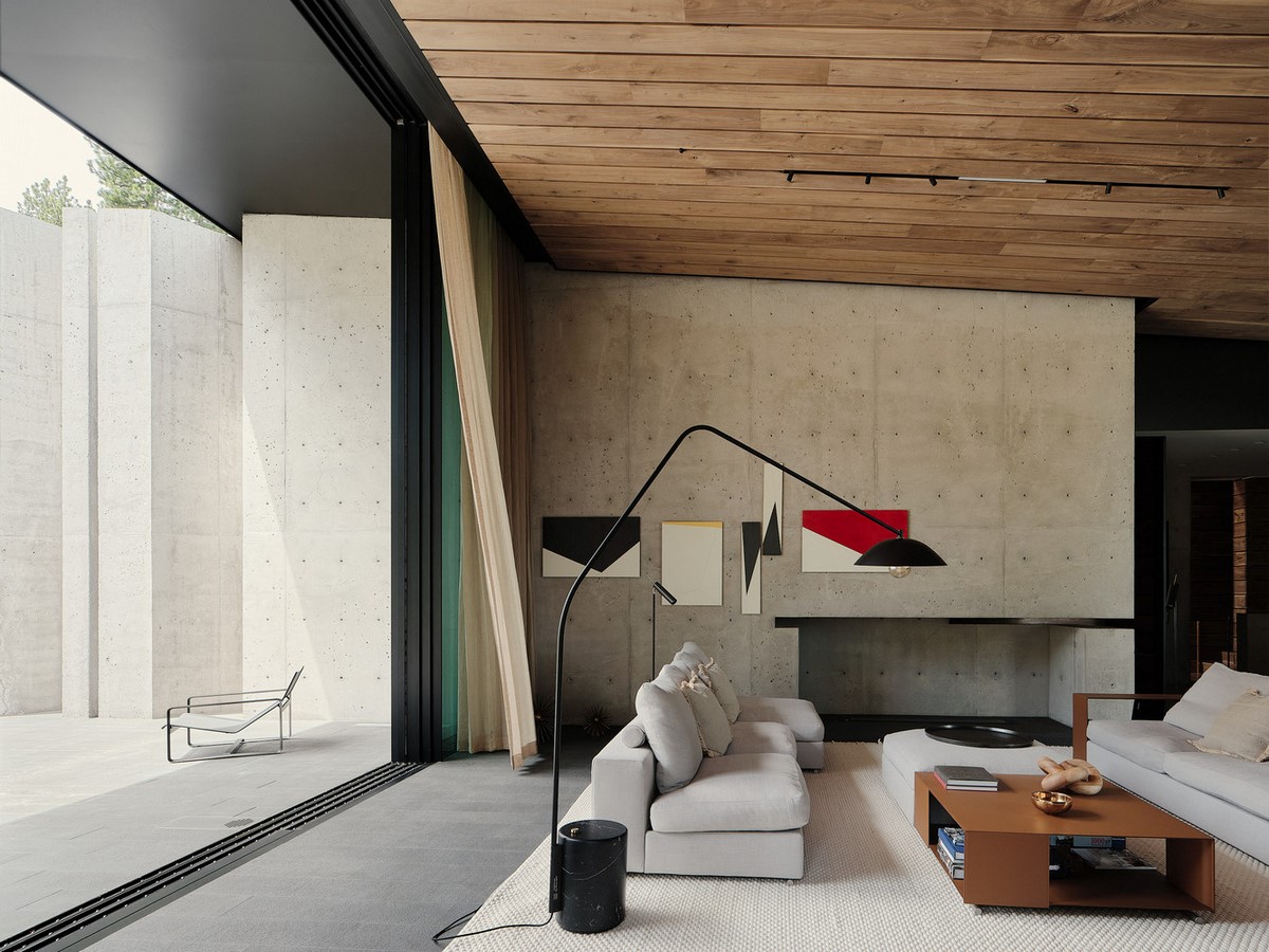 Three-storey coloured window, Lookout House created by Faulkner Architects - Sheet4