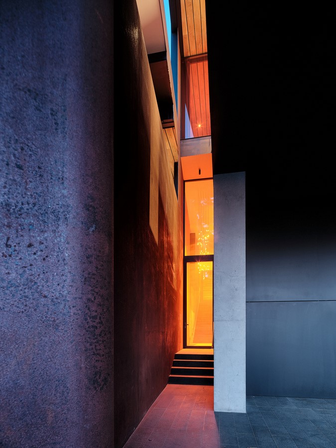 Three-storey coloured window, Lookout House created by Faulkner Architects - Sheet6