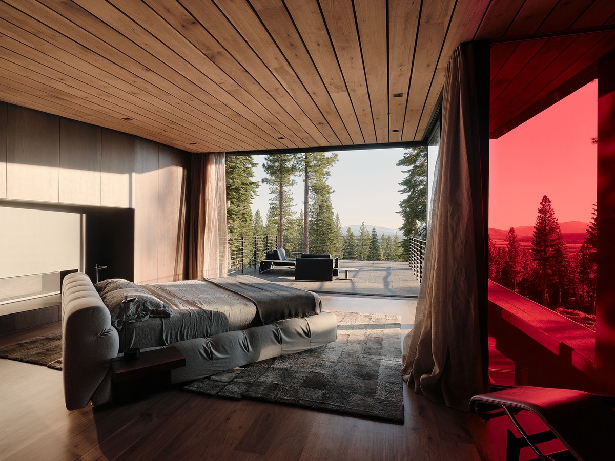 Three-storey coloured window, Lookout House created by Faulkner Architects - Sheet9