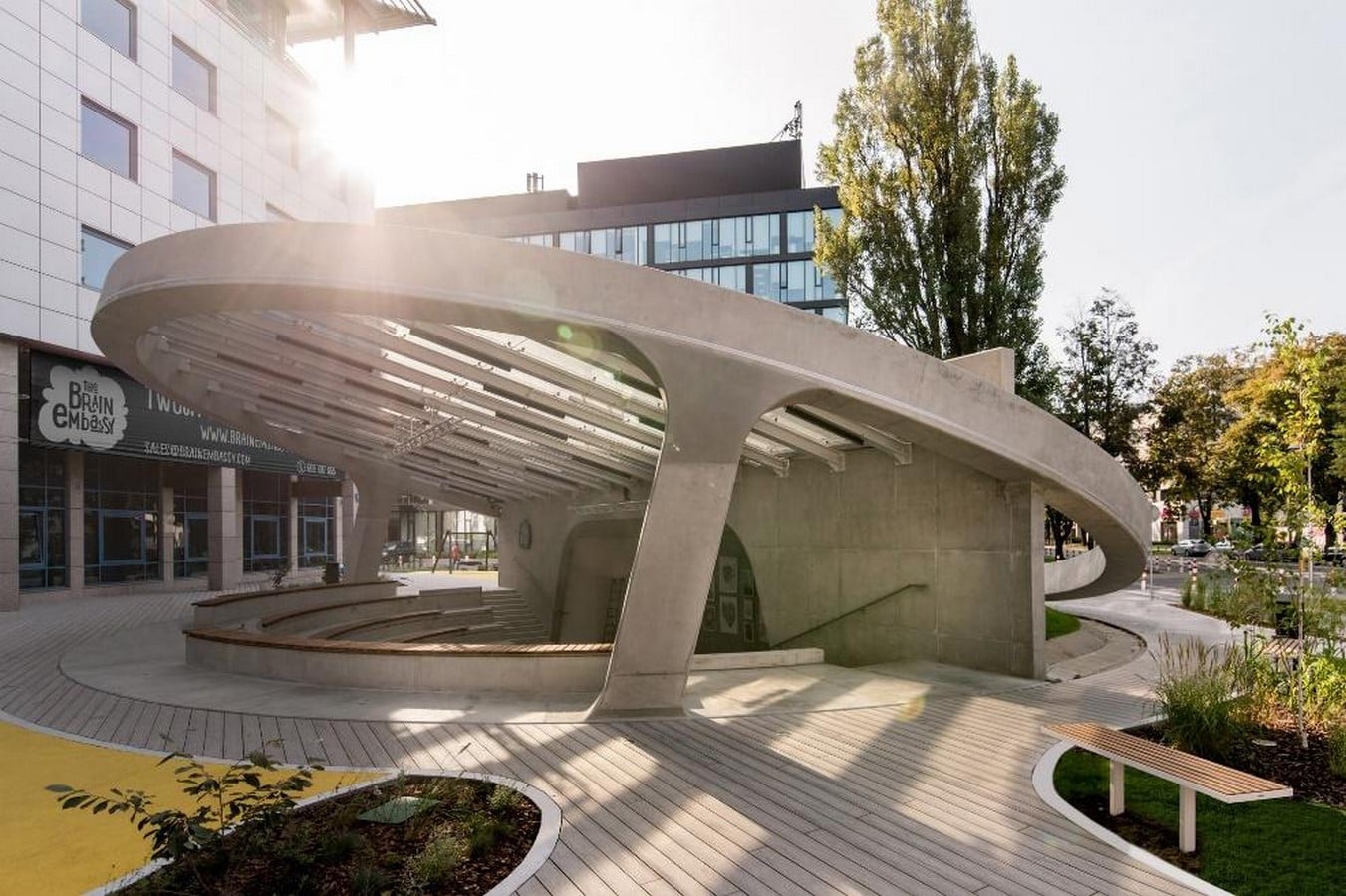 A concrete amphitheater as an 'open, democratic space' in Warsaw designed by Lina - Sheet10