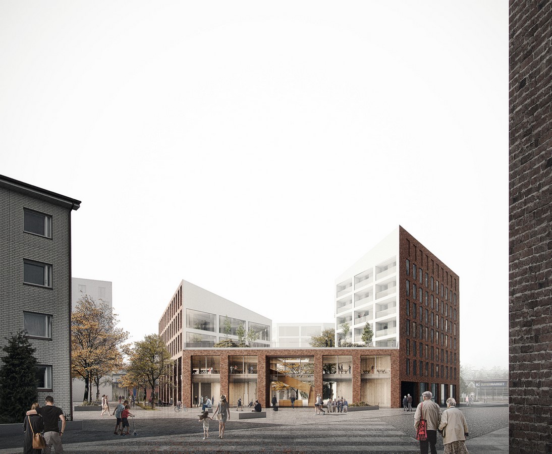 Mixed-use building in Kangasala