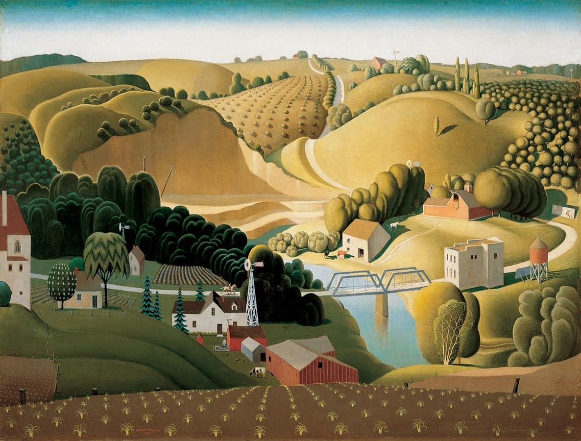 Famous artists -Grant Wood- Sheet1
