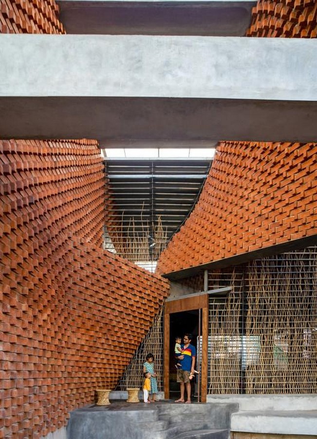 Pirouette house in india defines Rat trap bond masonry technique built by wallmakers - Sheet3