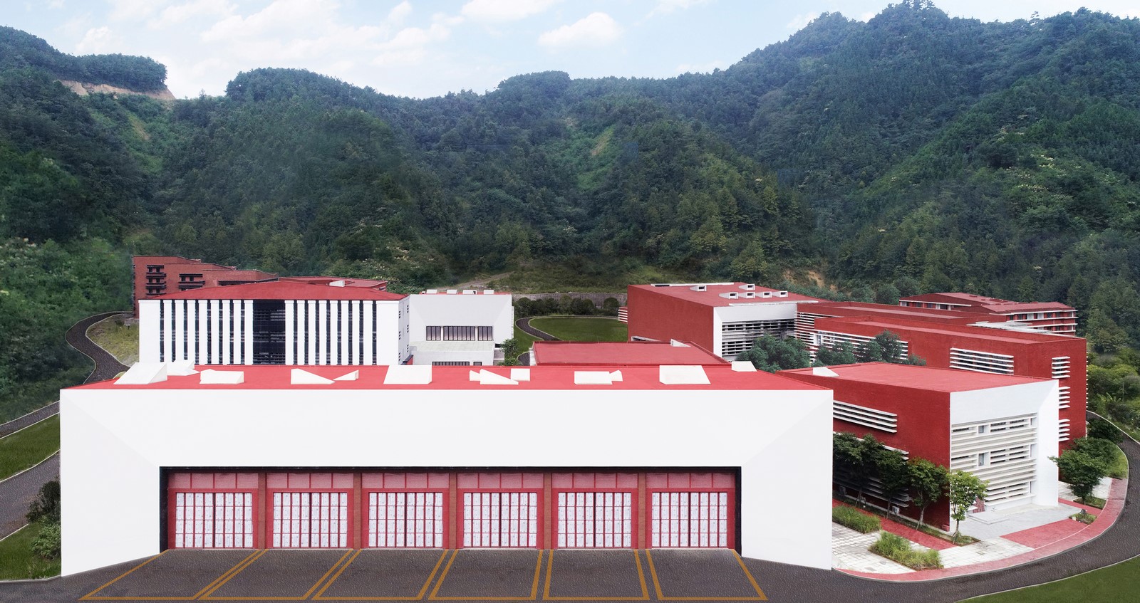Qiannan Mountain Fire and Emergency Rescue Training Center by West-line Studio - Sheet5