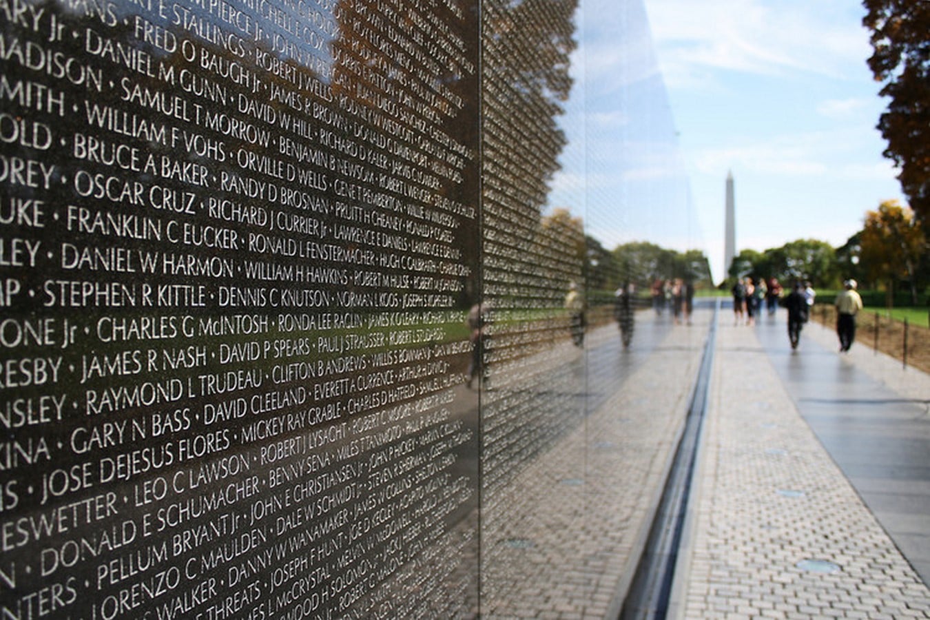 Vietnam Veterans Memorial, Washington D.C, US by Maya Lin- The black Granite Walls - Sheet2