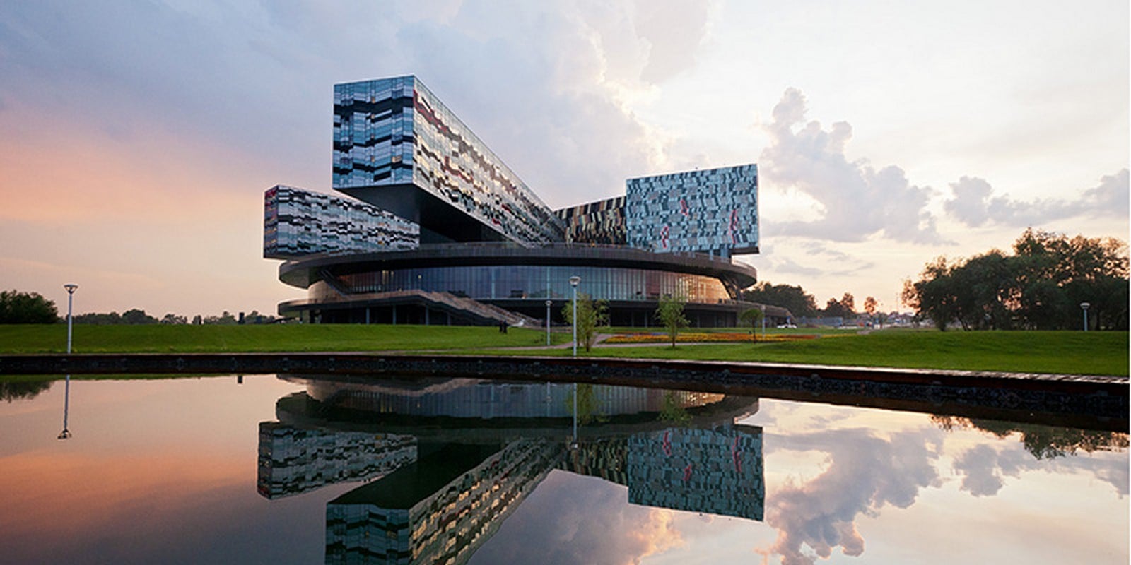 Moscow School of Management, Skolkovo, Russia by David Adjaye- Design inspired by Geometric Abstract Artwork - Sheet2