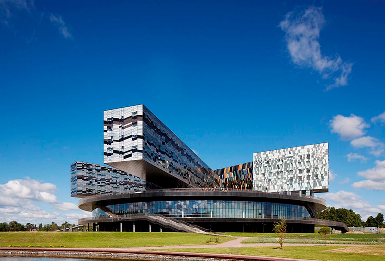 Moscow School of Management, Skolkovo, Russia by David Adjaye- Design inspired by Geometric Abstract Artwork - Sheet4