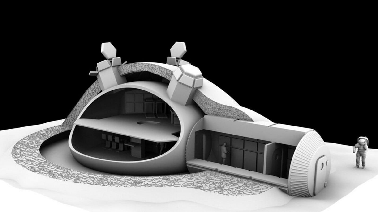 The Lunar Habitation By Norman Foster- 3D printing on the moon - Sheet3