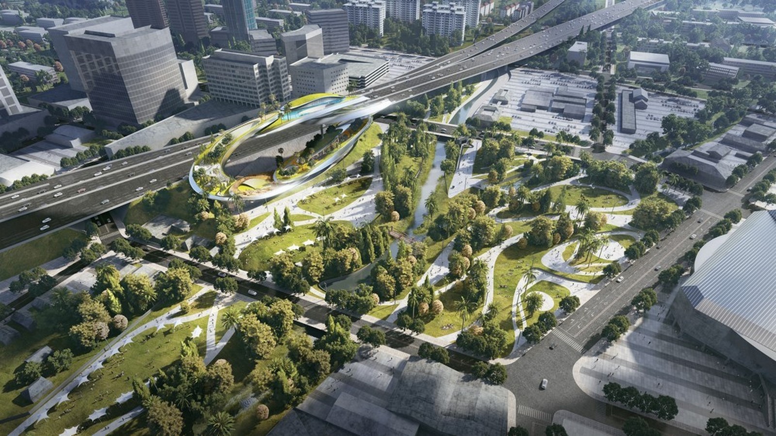 An infinity loop in a park in San Jose, The San Jose Ring revealed by CROX - Sheet2