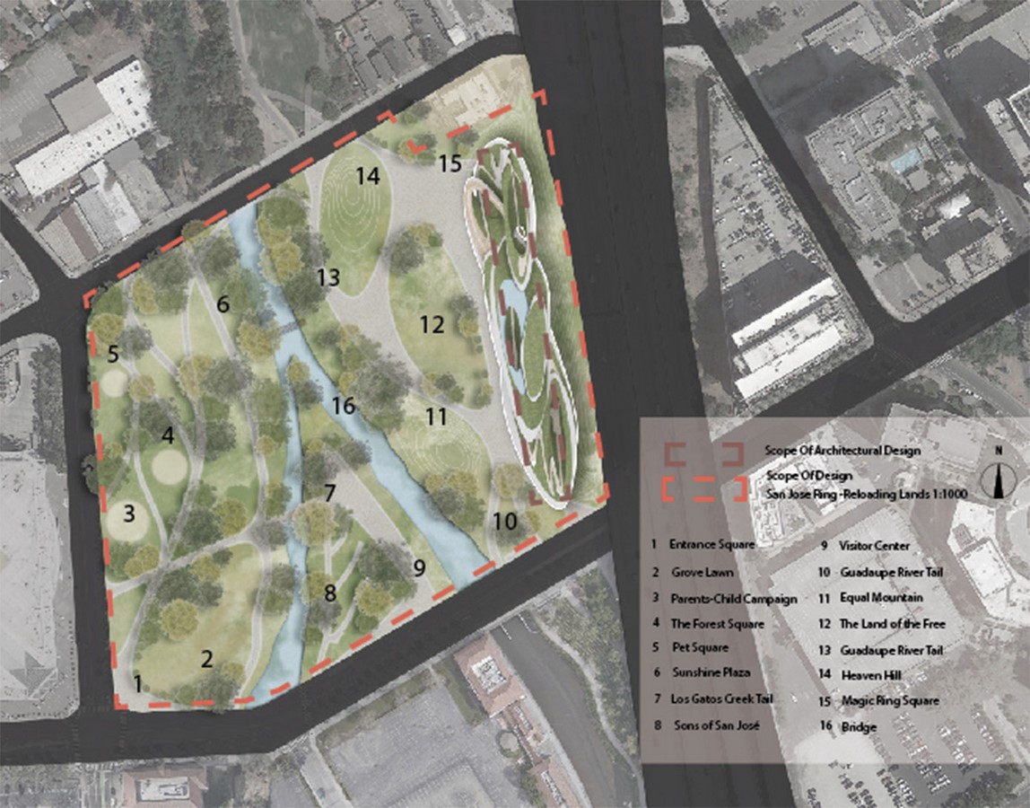 An infinity loop in a park in San Jose, The San Jose Ring revealed by CROX - Sheet4