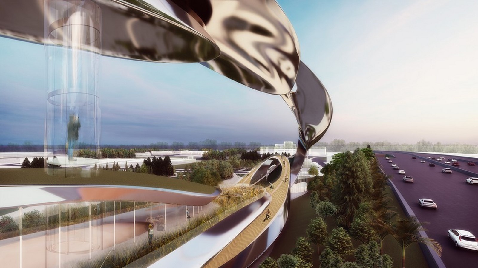 An infinity loop in a park by CROX - Sheet8
