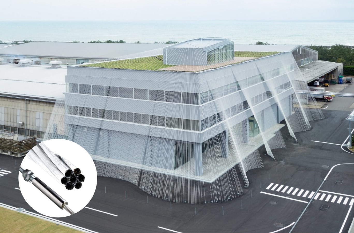 An earthquake-resistant building constructed with the world's lightest anti-seismic reinforcement revealed by Kengo Kuma - Sheet5