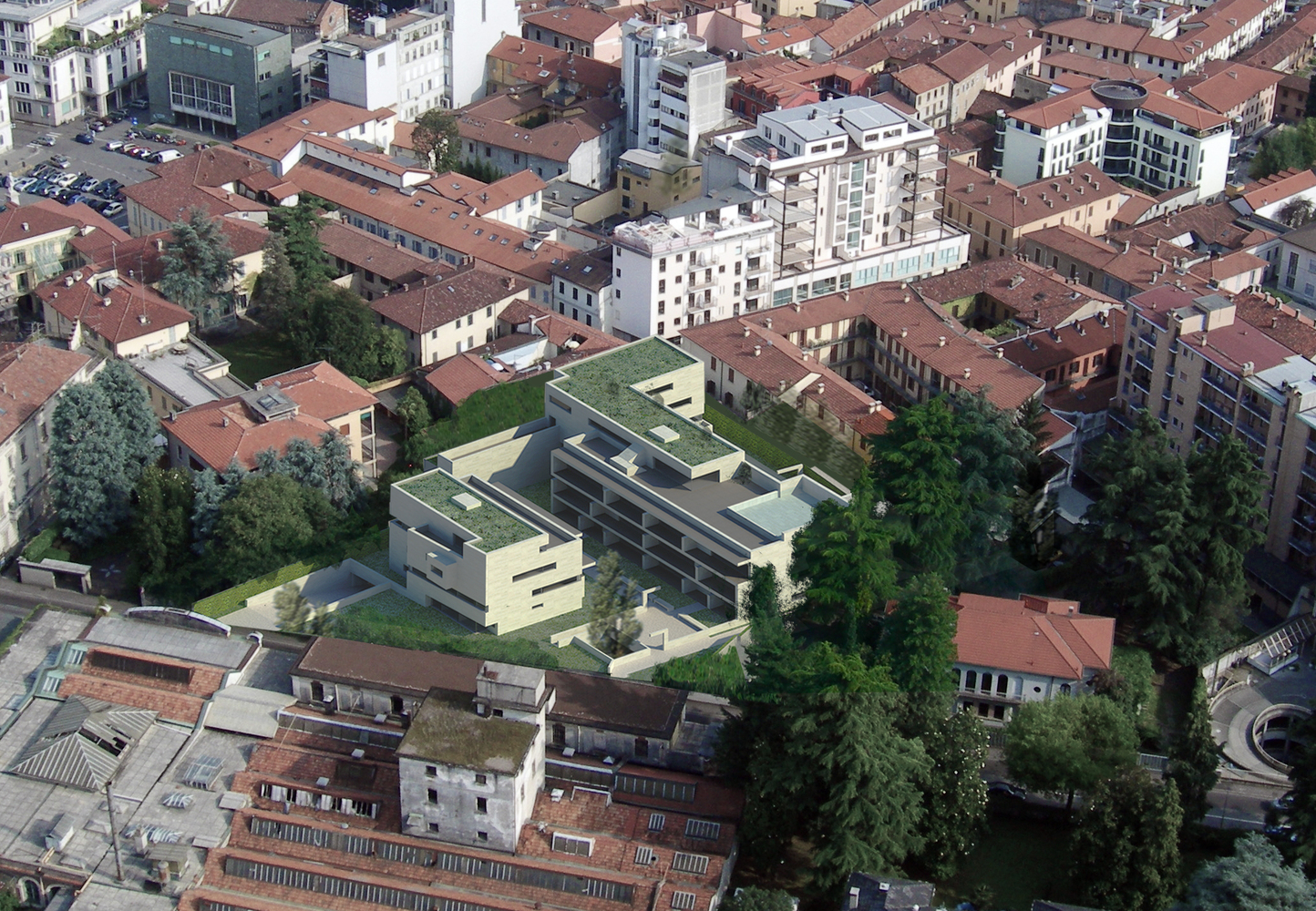 Álvaro Siza and COR Arquitectos create travertine housing in Lombardy - SHeet4
