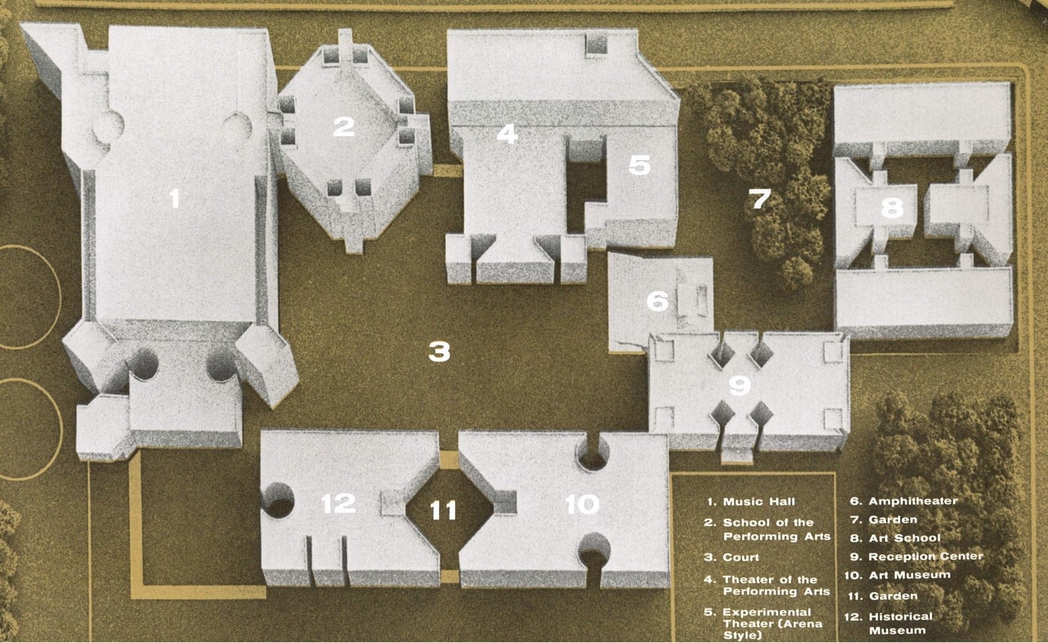 Arts United Centre by Louis I. Kahn: Under one roof - Sheet1
