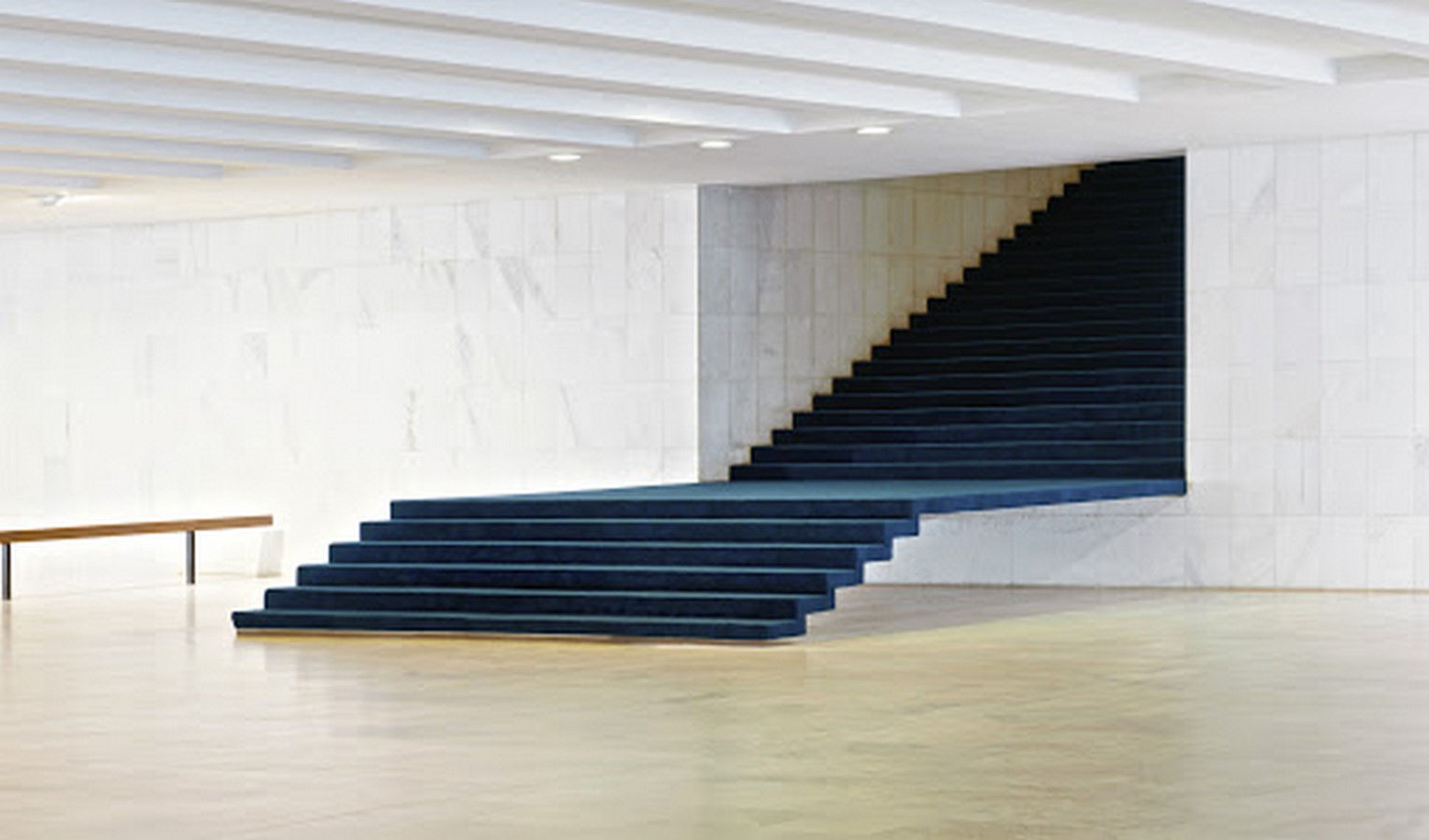 Freestanding staircase in Itamaraty Palace in the headquarters of Brazil’s Ministry of External Relations by Oscar Niemeyer - Sheet2