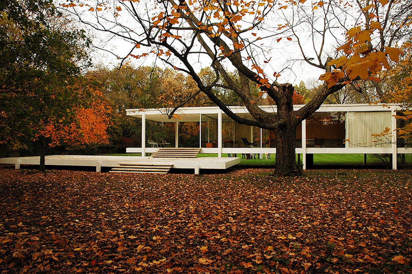 Farnsworth House by Mies van der Rohe: A bond between the House and Nature - Sheet1