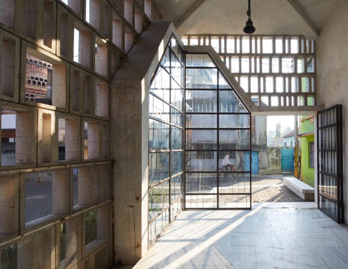 Latticed concrete and glass temple in India designed by Abin Design Studio - Sheet3