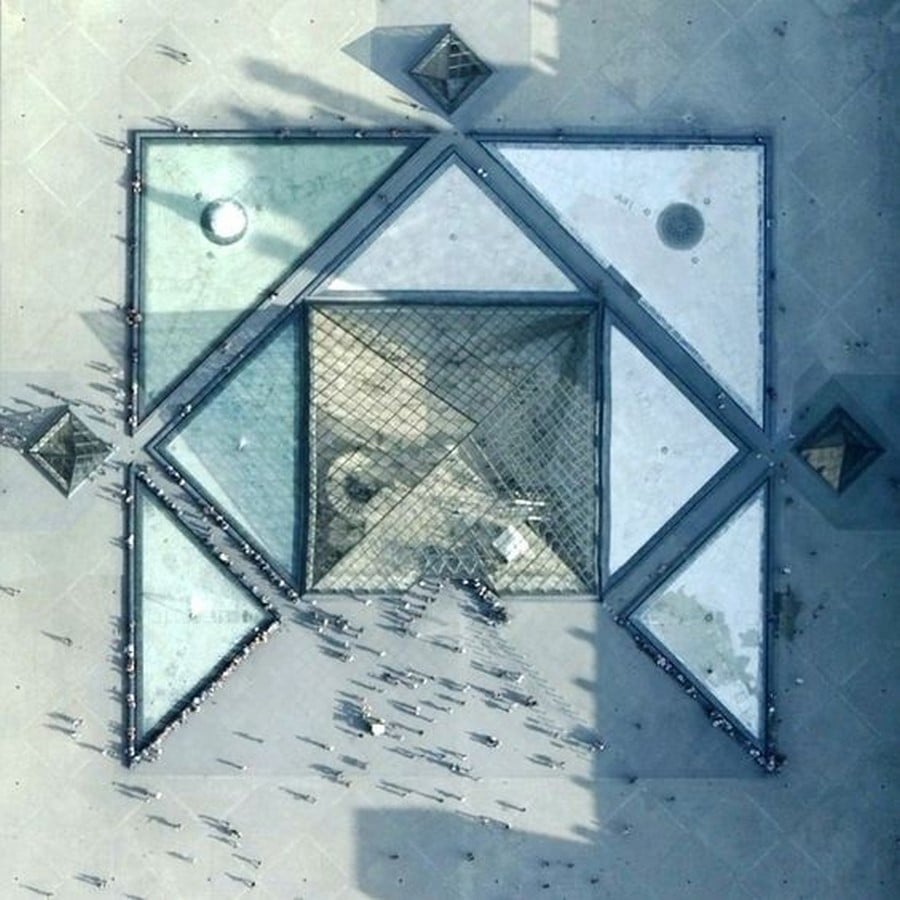 Louvre Pyramid by I.M, Pei: The Glass Pyramid- Sheet20