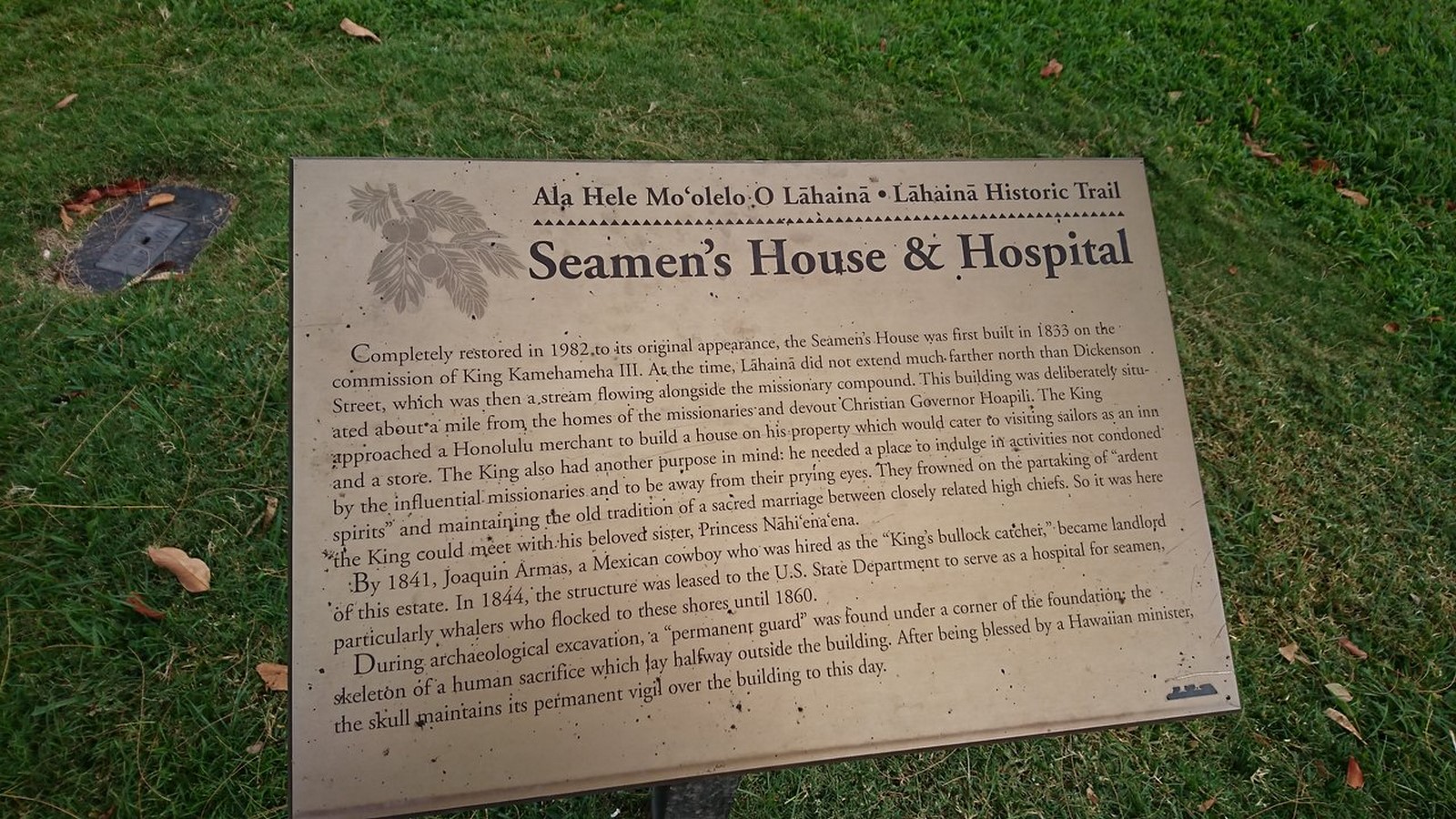US Seaman’s hospital, Lahaina- Sheet3