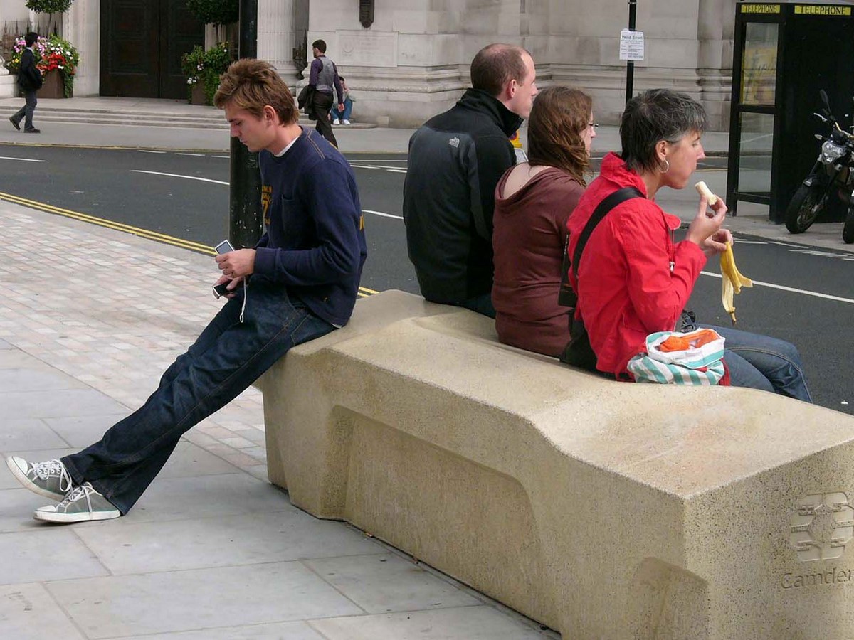 Hostile Architecture - Camden benches in London, England- Sheet3