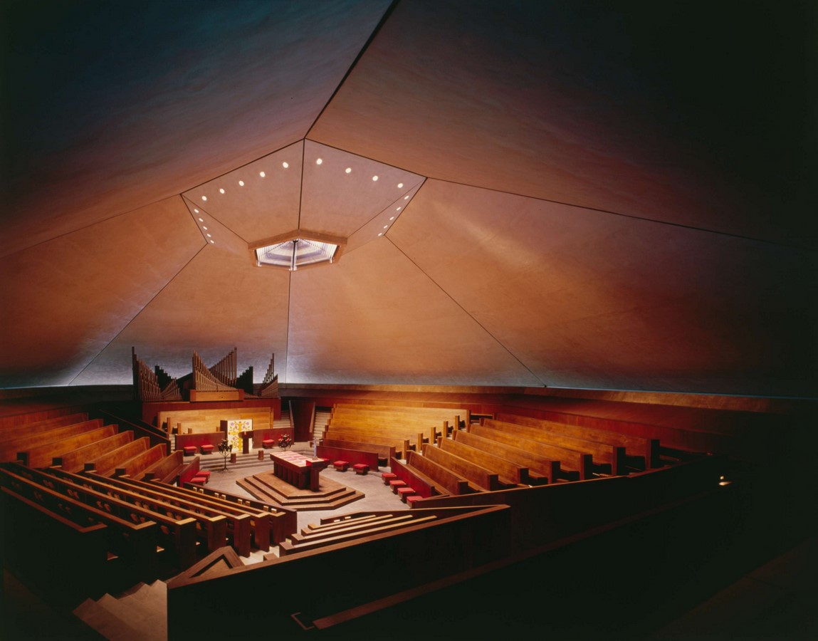 North Christian Church by Eero Saarinen: Church inspired from Angkor Wat and Borobudur - Sheet13