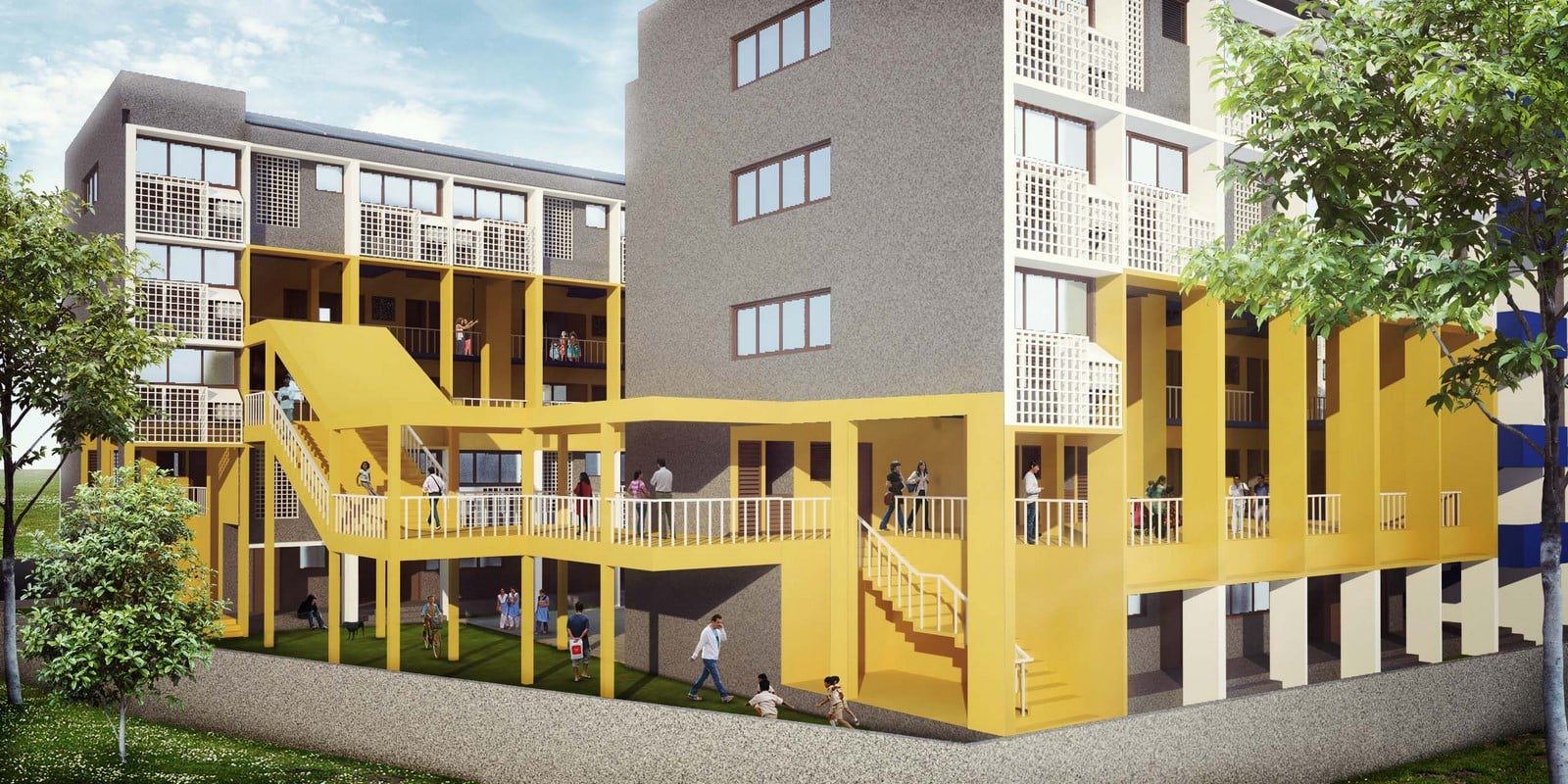 10 Examples of Affordable Housing Designs in India Sheet15