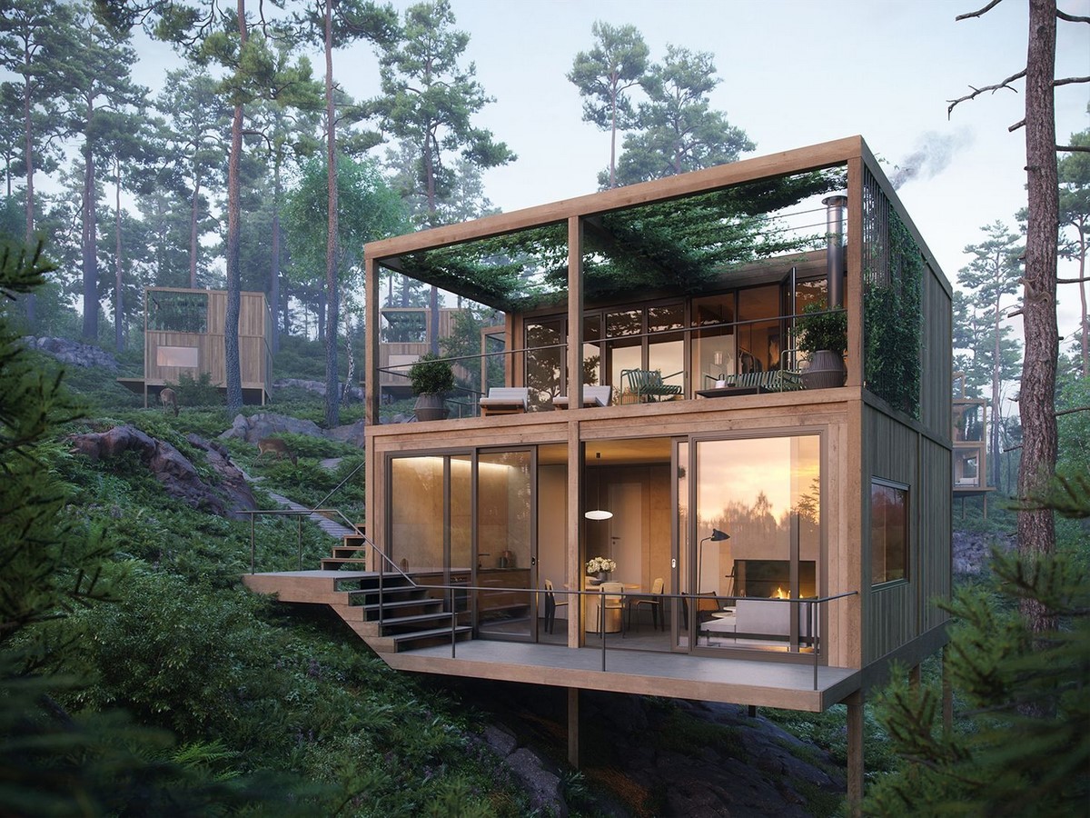 Sustainable wooden cabin development settles harmoniously on Norwegian coast - Sheet2
