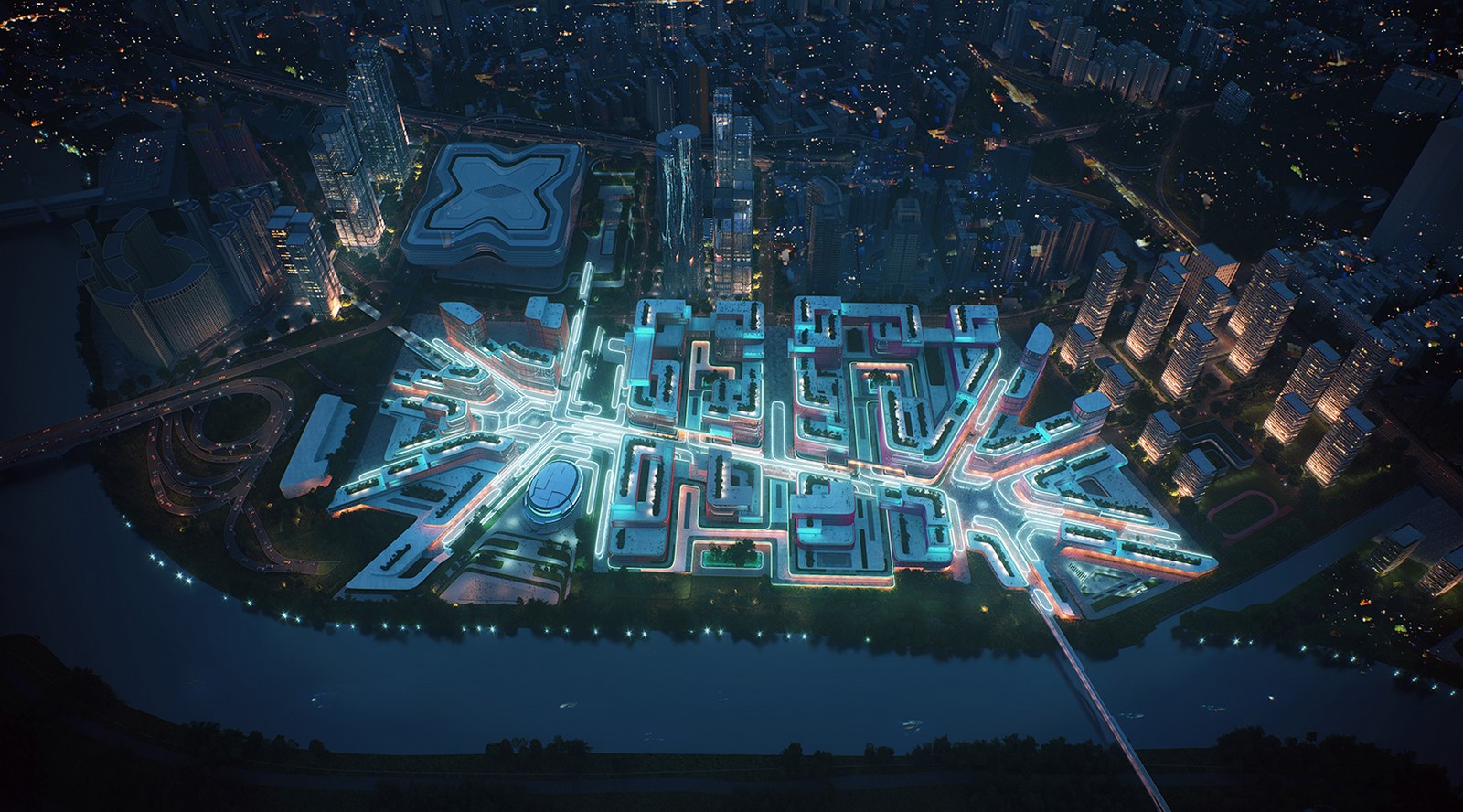 Huanggang Port Area in Shenzhen, China regenerated by Zaha Hadid Architects - Sheet1