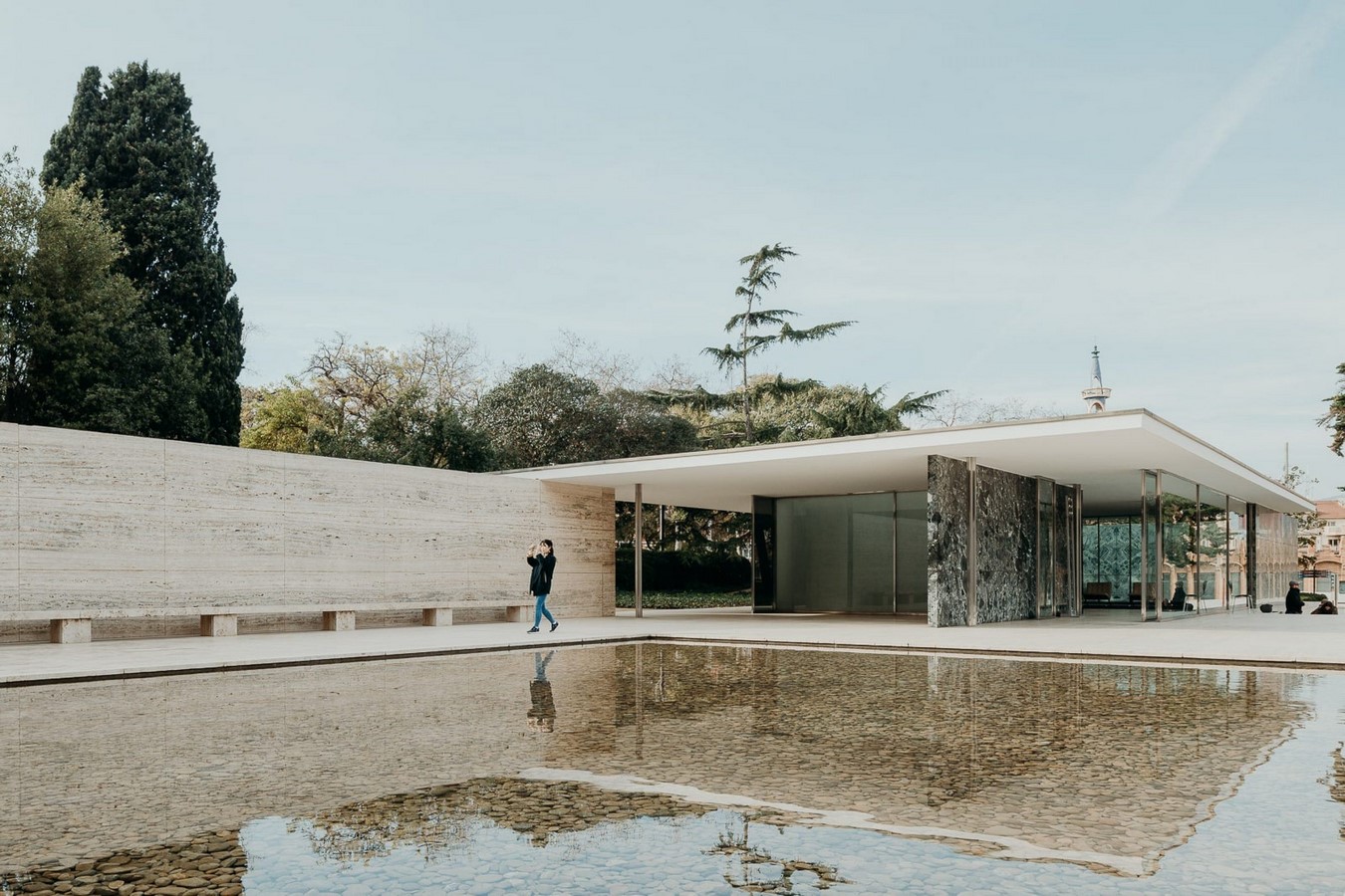 Barcelona Pavilion, Barcelona Spain by Ludwig Mies Van der Rohe -Sheet1
