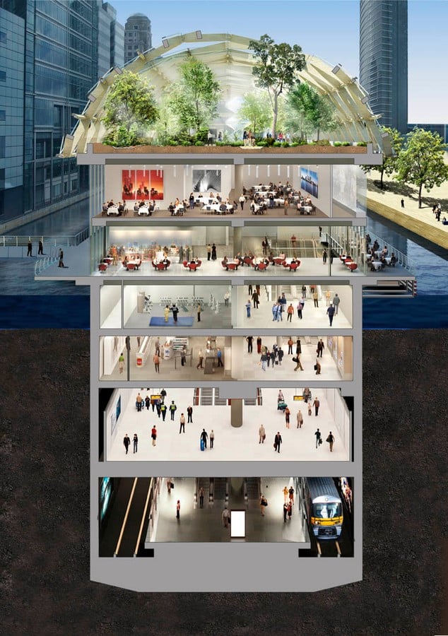 Canary Wharf Crossrail Station by Tony Meadows Associates - Sheet4