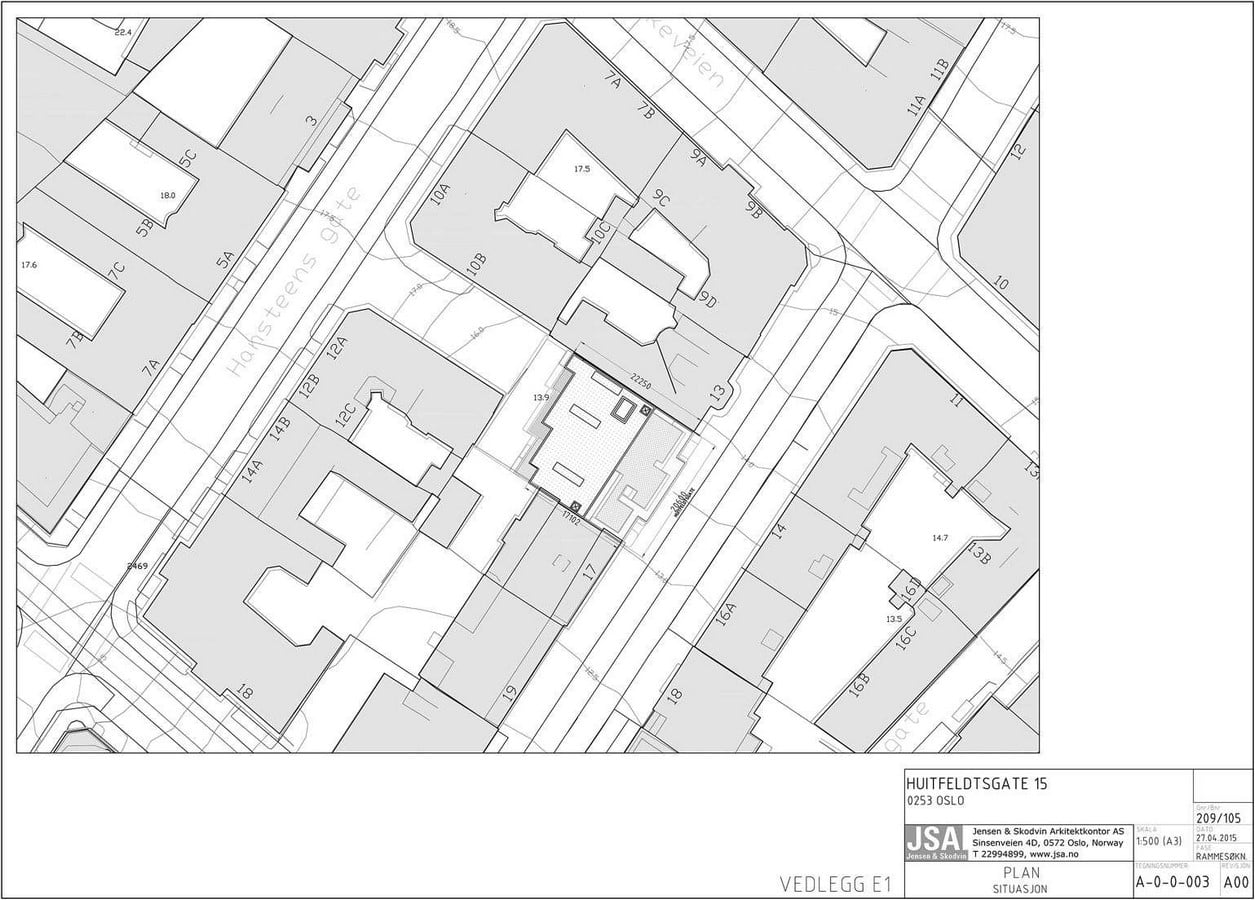 Innfill housing – Huitfeldts gate 15 - Sheet1