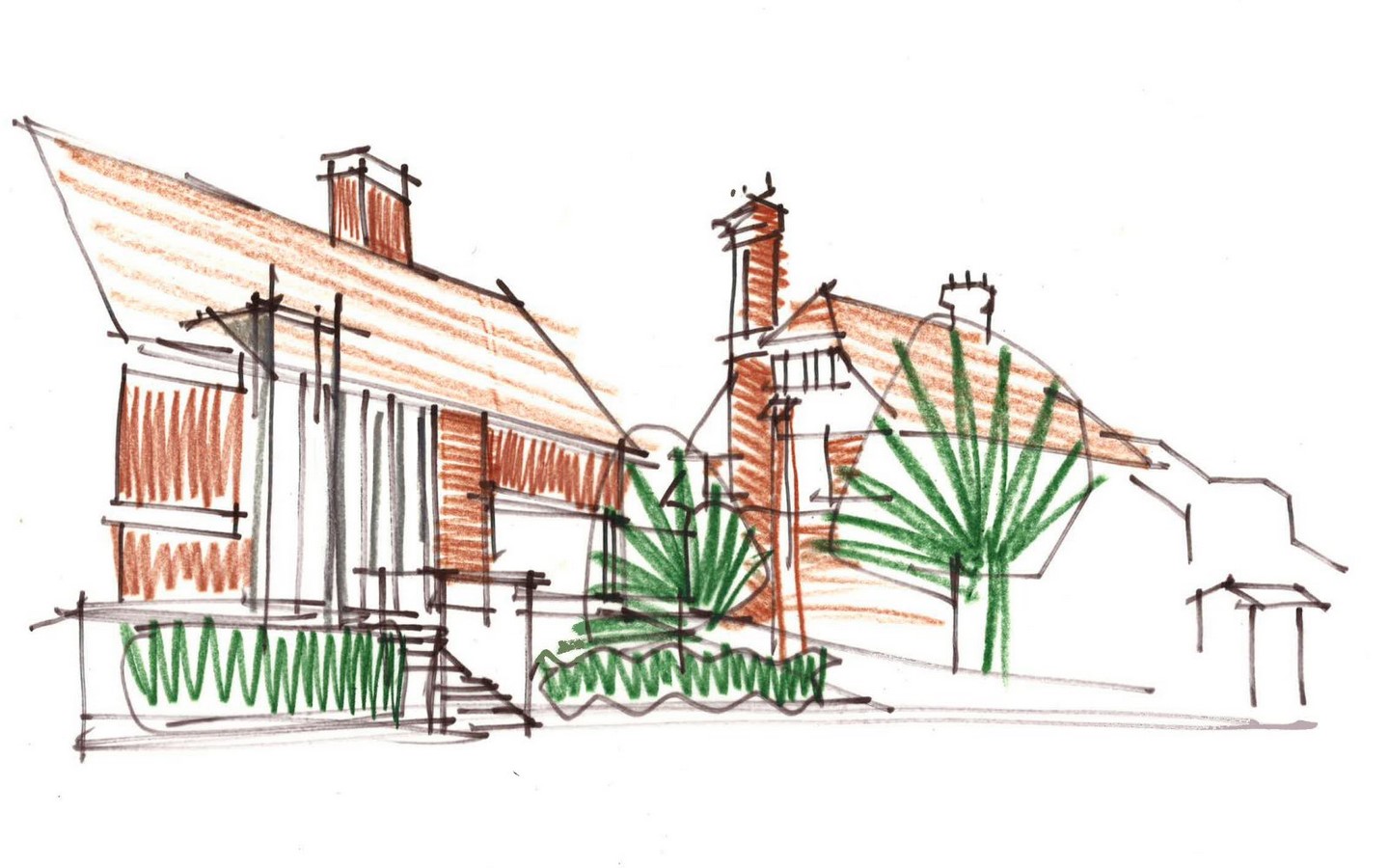 Private House, Sevenoaks sketch_©www.adp-architecture.com