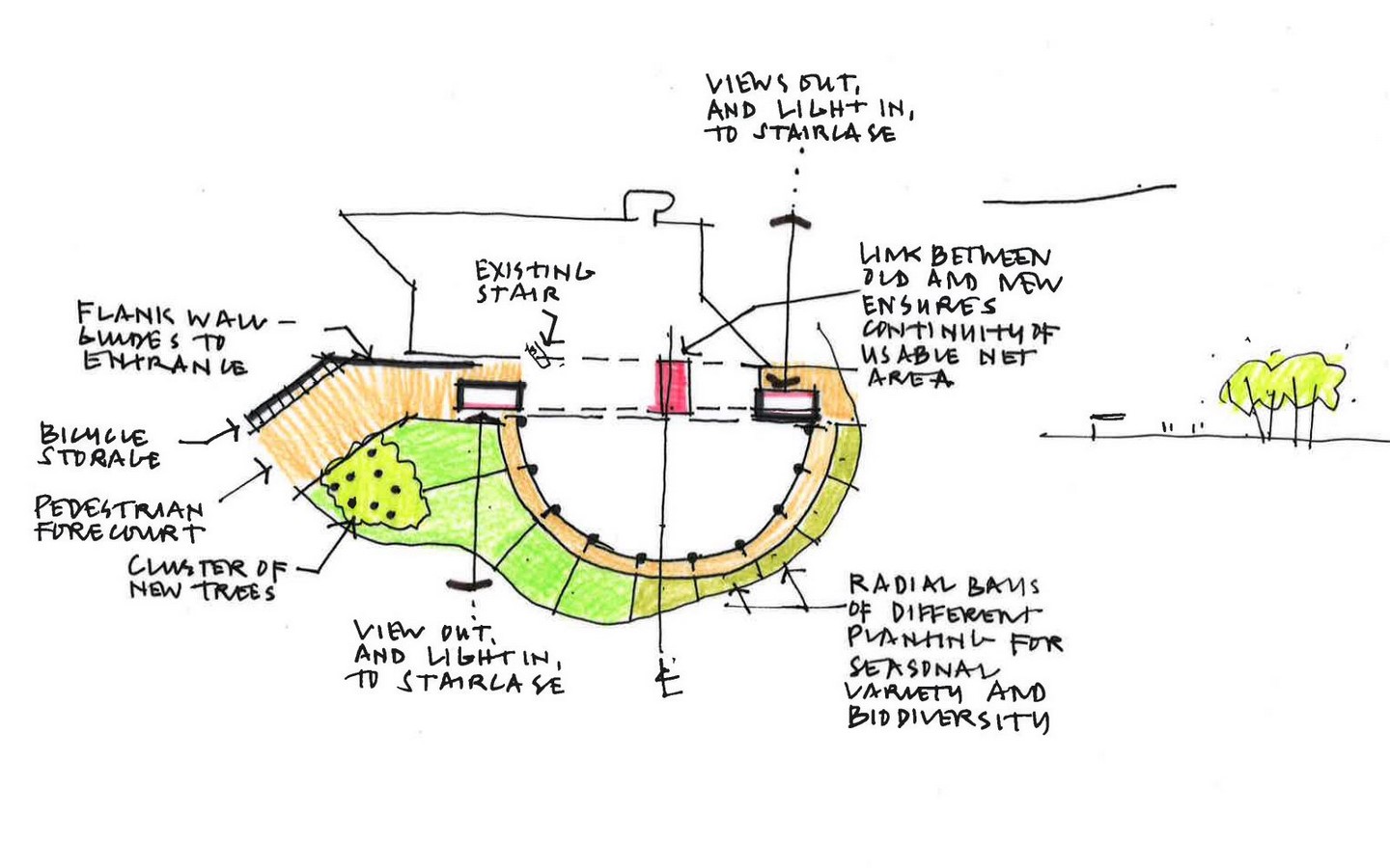 Office Building Extension on White Rose Office Park sketch_©www.adp-architecture.com