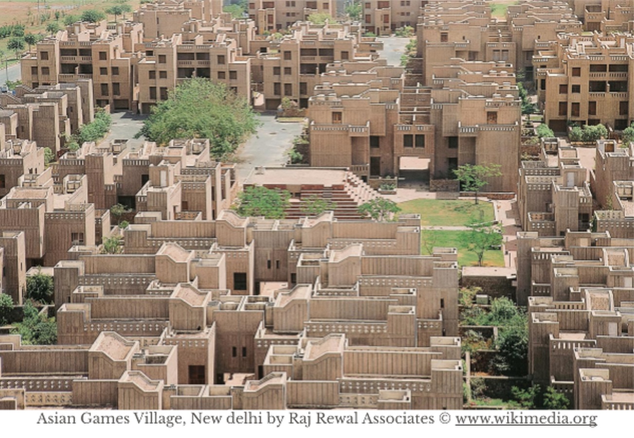 Asian Games Village, New Delhi by Raj Rewal Associates ©www.wikimedia.org