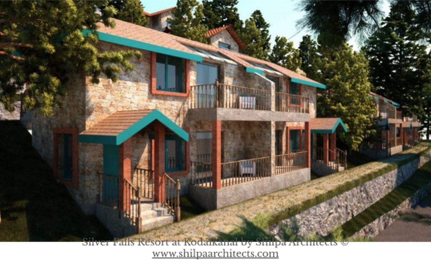 Silver Falls Resort at Kodaikanal by Shilpa Architects ©www.shilpaarchitects.com