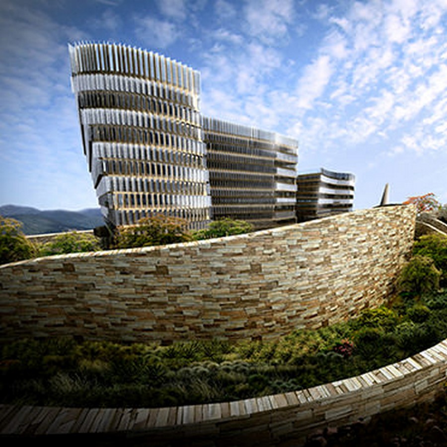 Hill county SEZ office complex in Hyderabad by SOM architects - Sheet3