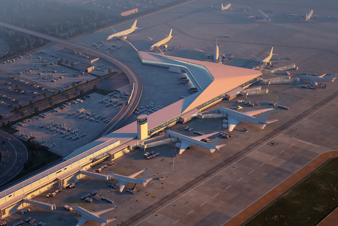 Aviation and Transportation Projects by HOK- 15 Iconic Projects - Sheet14