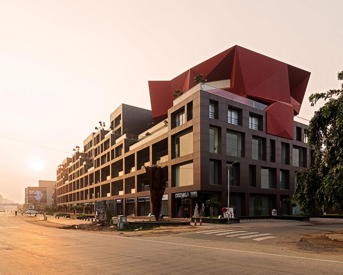 Stellar Office Building structure by Sanjay Puri Architects: Juxtaposition of color, volume and geometry - Sheet1
