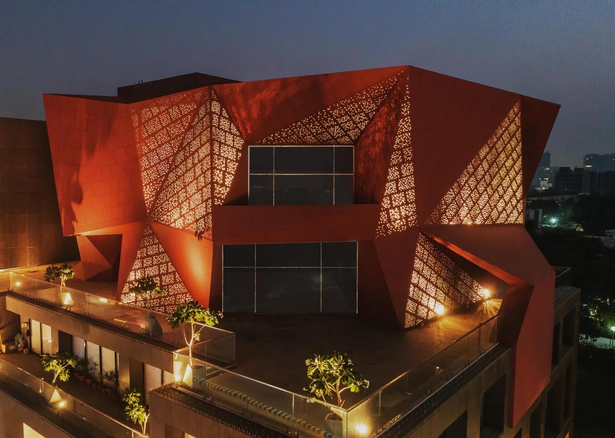 Stellar Office Building structure by Sanjay Puri Architects: Juxtaposition of color, volume and geometry - Sheet3