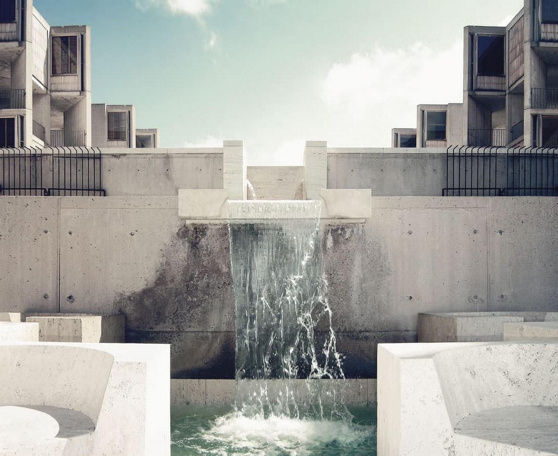 Salk Institute by Louis Kahn The pozzolanic concrete structure - Sheet5