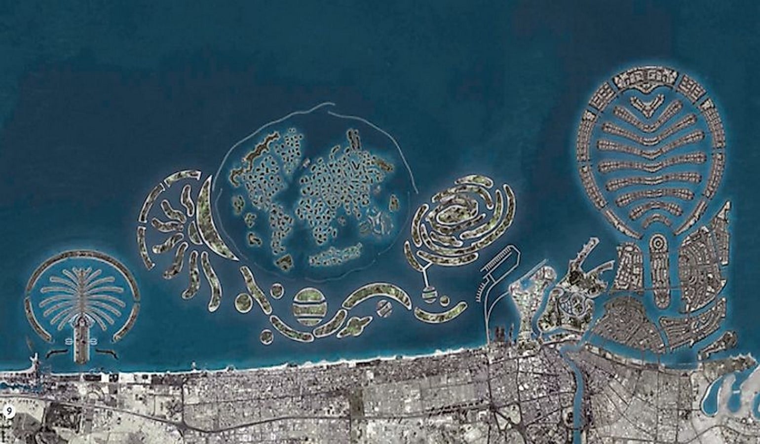 The manmade islands of Dubai - Sheet2
