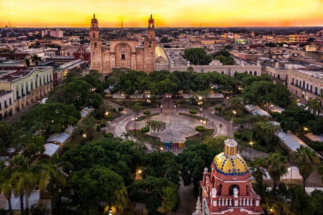 Cathedral de Merida at Plaza Grande - Sheet1