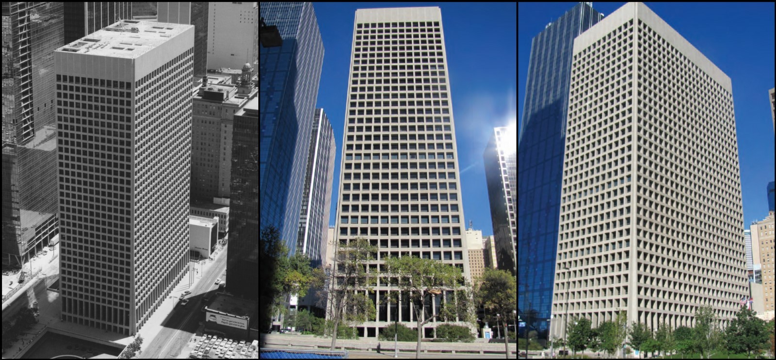 Places to visit in Dallas -One Main Place, Designed by: Skidmore, Owings & Merrill - Sheet1
