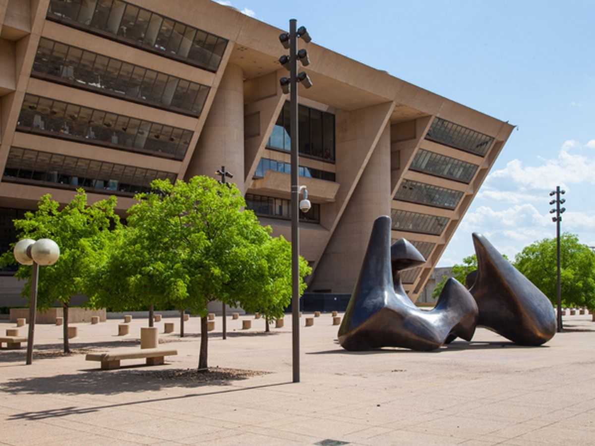Dallas City Hall, Designed by: Architect I. M. Pei, Architect Theodre Musho - Sheet3