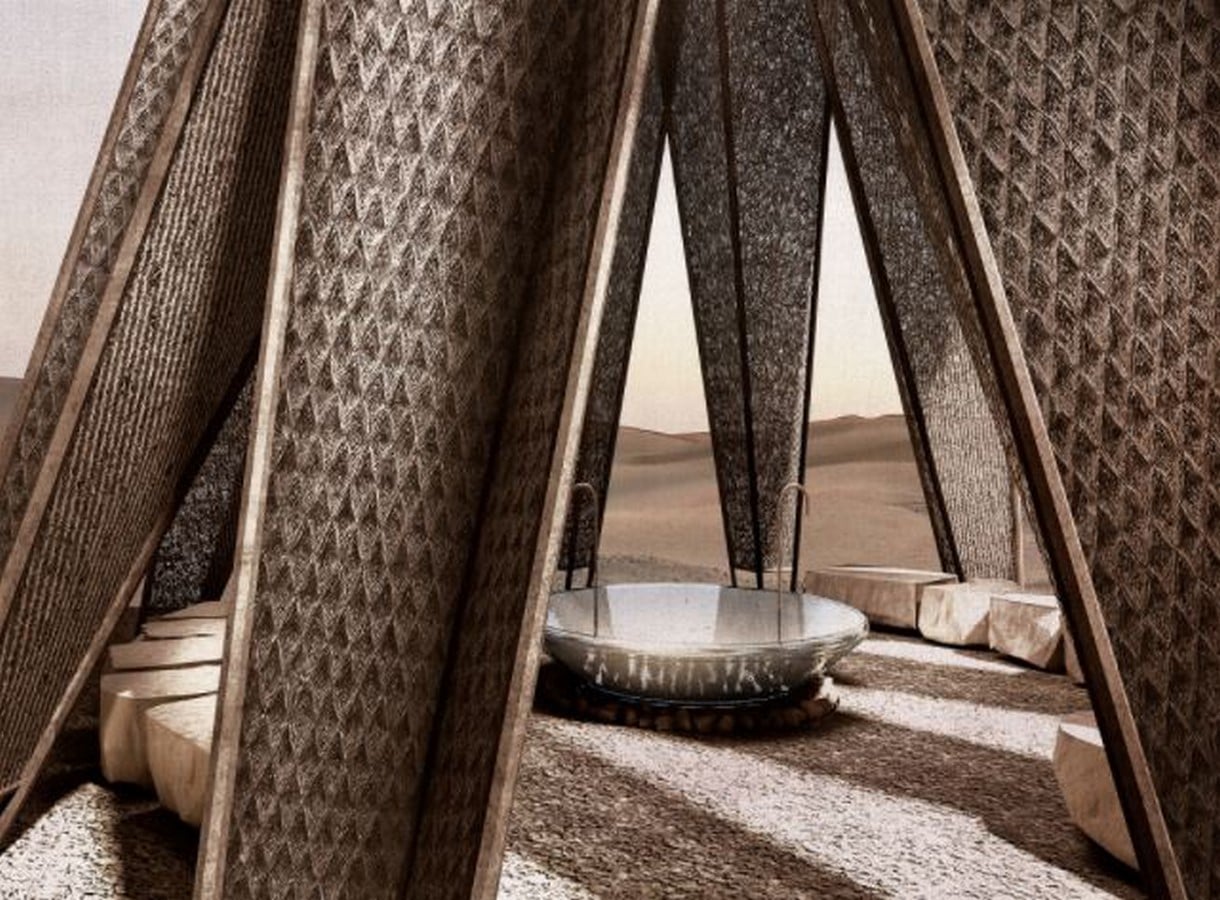 Nomad pavilion by Dina Haddadin and Rasem Kamal: Shelter and Water collection unit in Jordanian desert - Sheet17