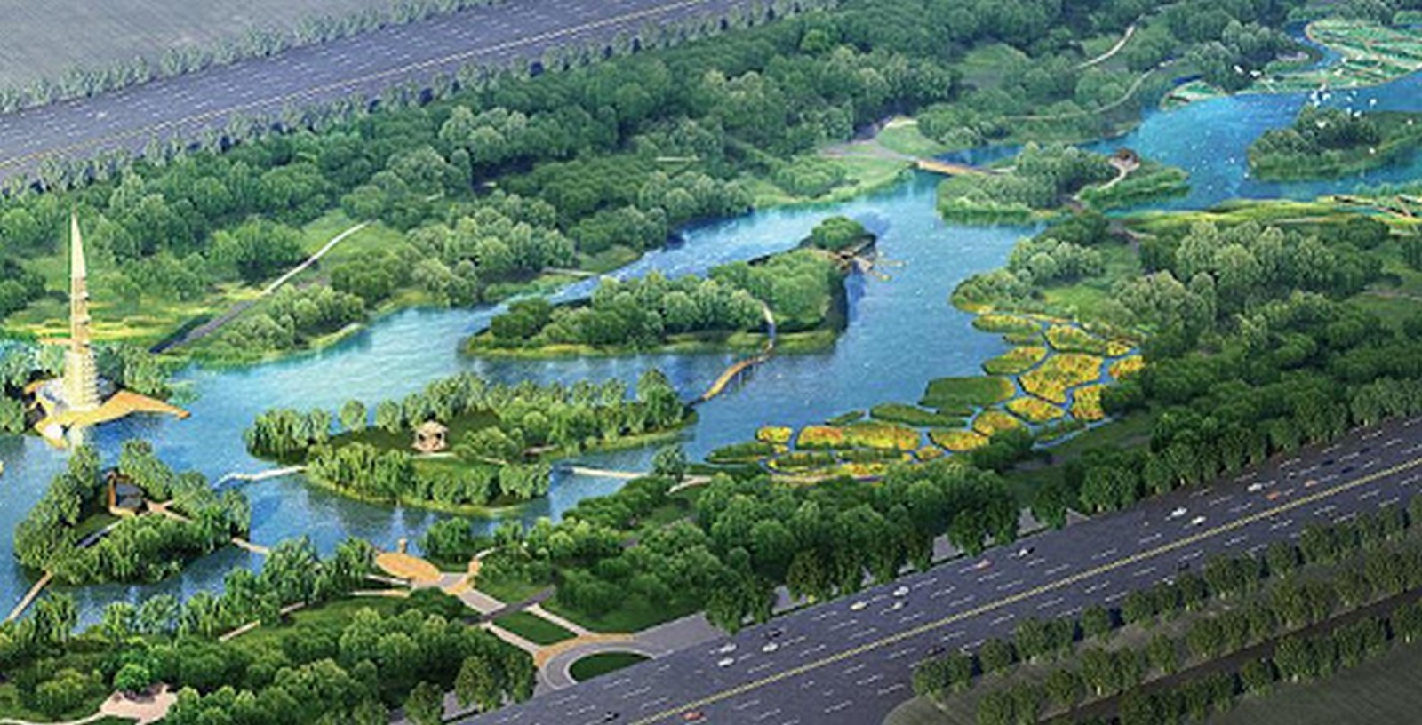 Natural escape through the Tianjin Lingang Ecology Wetland Park - Sheet3