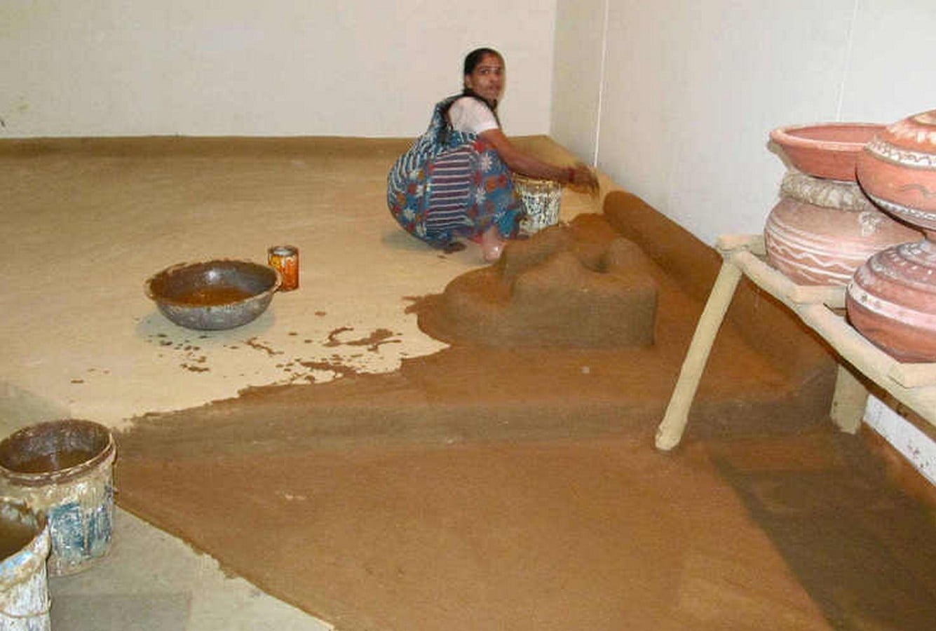 Mud and cow dung plasters and floor finish - Sheet1